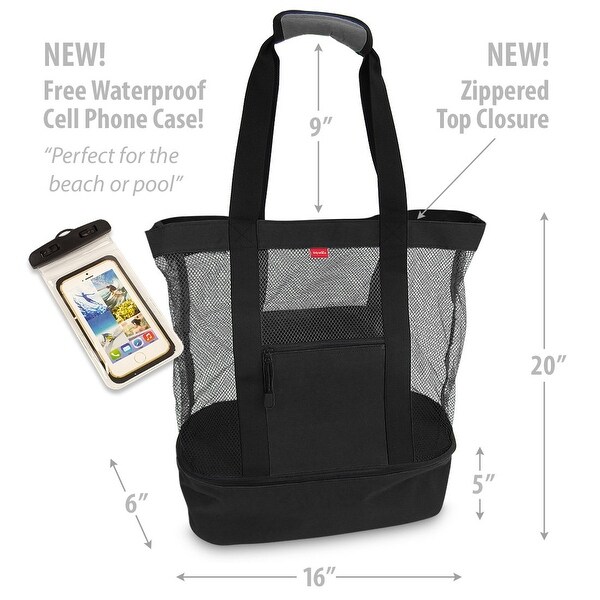 odyseaco aruba mesh beach tote