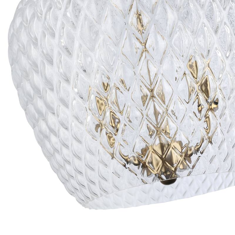 Golden Lighting 1088-3P CLR Adeline 3 Light 12" Wide Pendant
