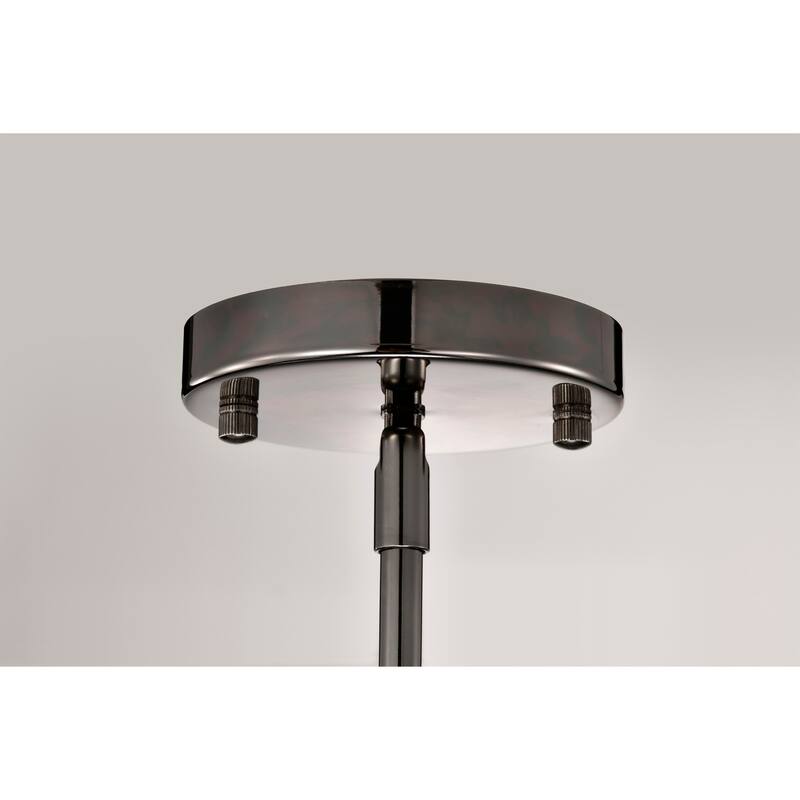 Clear Dimpled Cylindrical Glass Pendant Ceiling Light - 12in