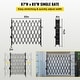 preview thumbnail 3 of 5, Single Folding Security Gate, 7\' H x 6-1/2\' W Folding Door Gate, Steel Accordion Security Gate