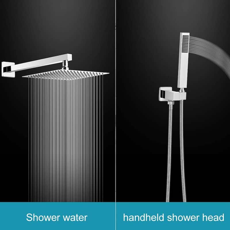 WIZ 2-Spray 12 in. Wall Mount Shower Head System Shower Faucet