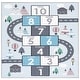 preview thumbnail 45 of 62, SAFAVIEH Kids Playhouse Machine Washable Slip Resistant Arendine Hopscotch Area Rug