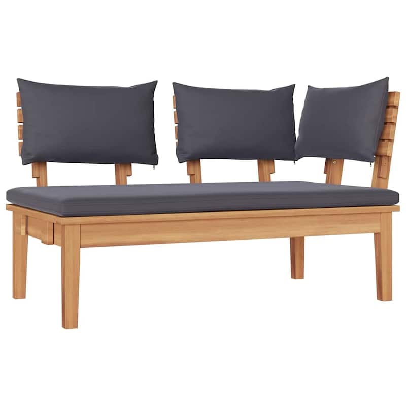 vidaXL Garden Bench Set with Cushion 3/4/5 pcs - 23.6" x 23.6" x 11.8