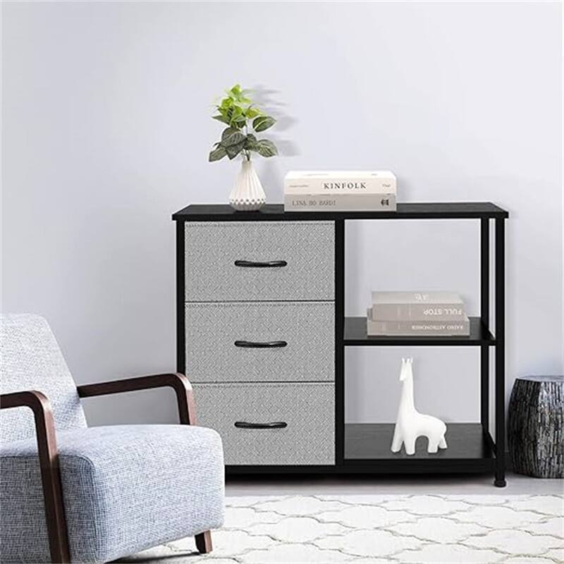 Concept Rustic Brown Fabric Dresser