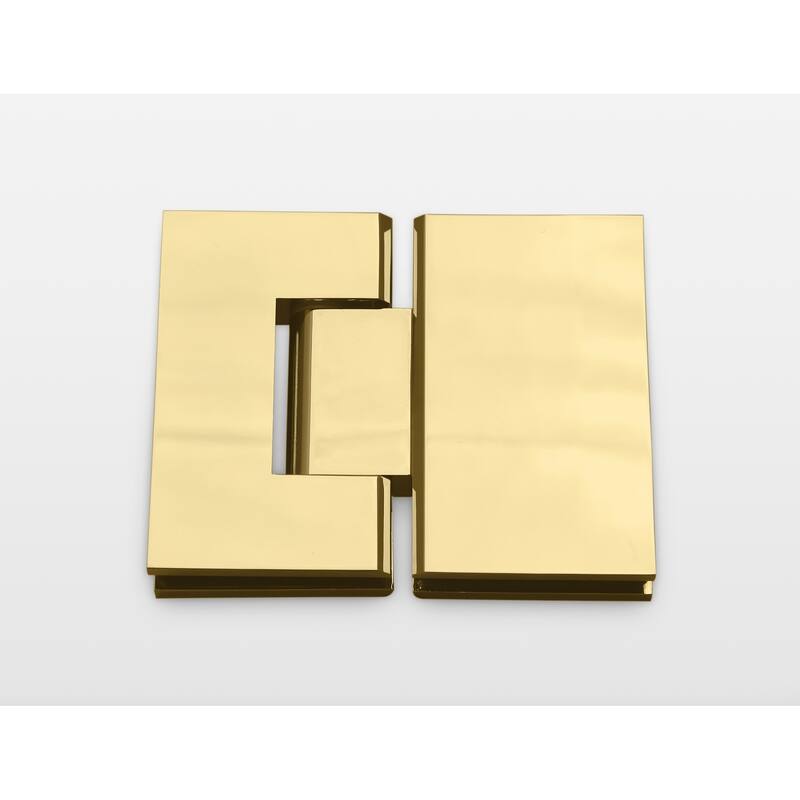 Glass Warehouse 78" x 59" x 34" Frameless 90 Degree Shower Enclosure - Glass Hinge