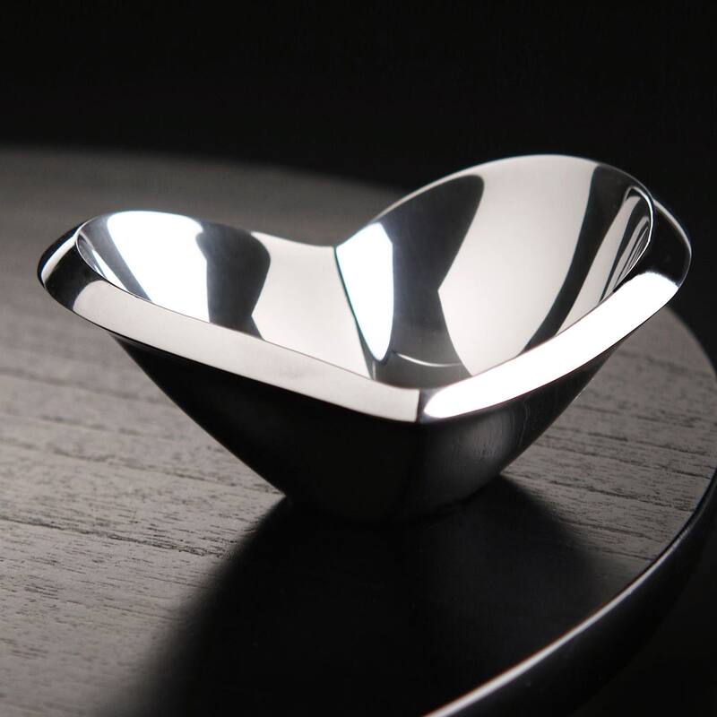 Nambe Amore Mini Alloy Heart Bowl - 4.5" x 4.5" x 3"