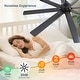 preview thumbnail 60 of 199, 42“/52"/60"/48" Noiseless Walnut Wood Ceiling Fan with Remote Control, Integrated Light Optional