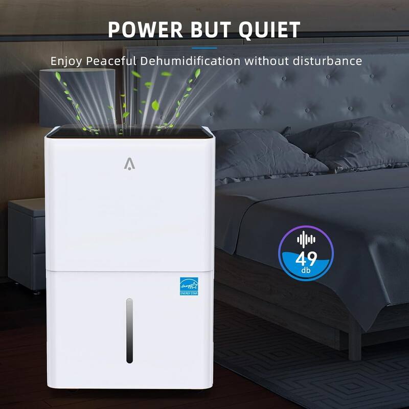 50 Pints Portable Smart Home Dehumidifier up to 4500 Sq.Ft - 50 Pints