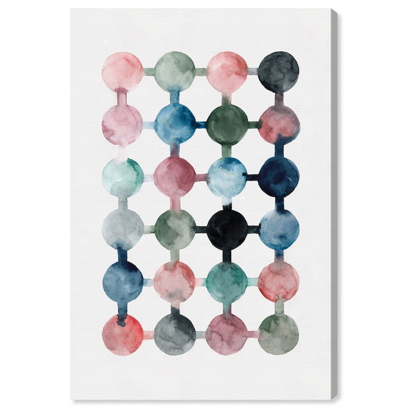 Wynwood Studio Canvas Abstract Peach Breeze Pink and Modern & Contemporary Wall Art Canvas Print