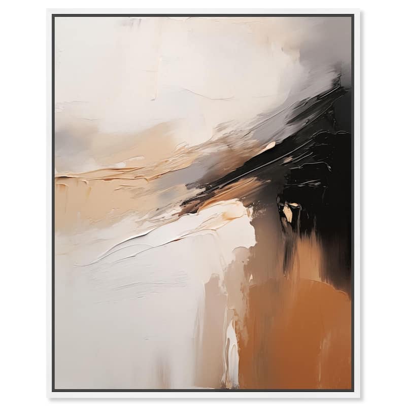 Baked Clay II Canvas by Art Remedy - White - 30" x 36"