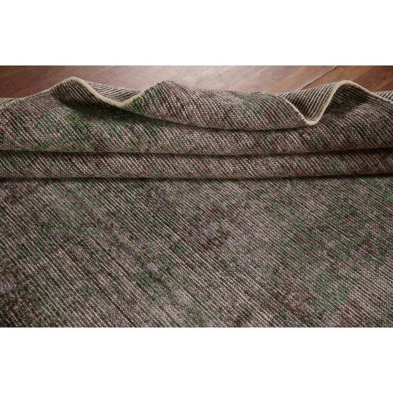 Abstract Modern Area Rug Hand-Knotted Bedroom Wool Carpet - 8'0"x 9'9"