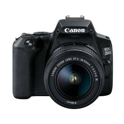 Canon EOS 250D (Rebel SL3) DSLR Camera w/ 18-55m DC III Lens