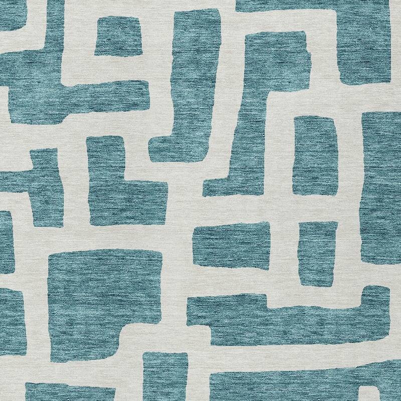 HomeRoots Abstract Transitional Rectangle Outdoor Rug