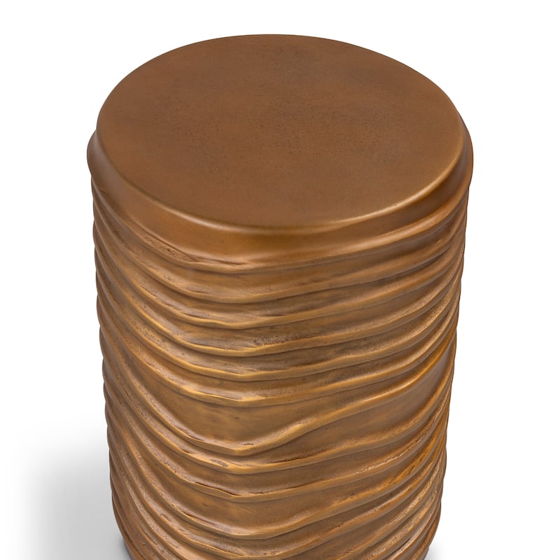 Elements - Reid Accent Stool - Vintage Copper