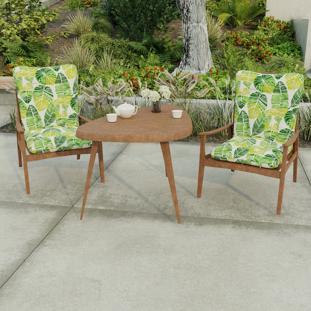 21" x 38" Outdoor Chair Cushion with Ties and Loop - 38'' L x 21'' W x 3.5'' H