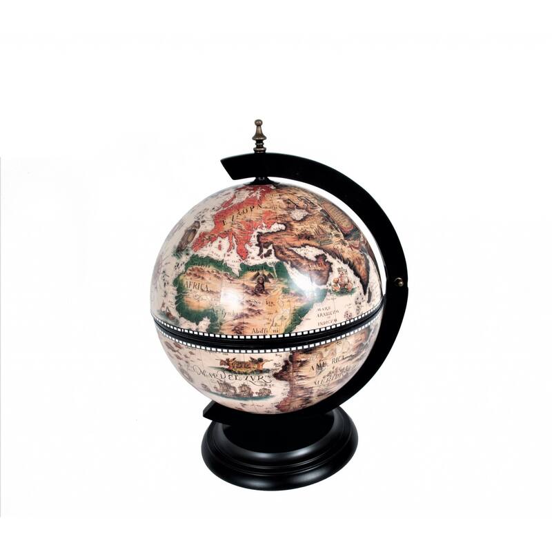 13" x 13" x 20" White Globe 13 inches with Chess Holder