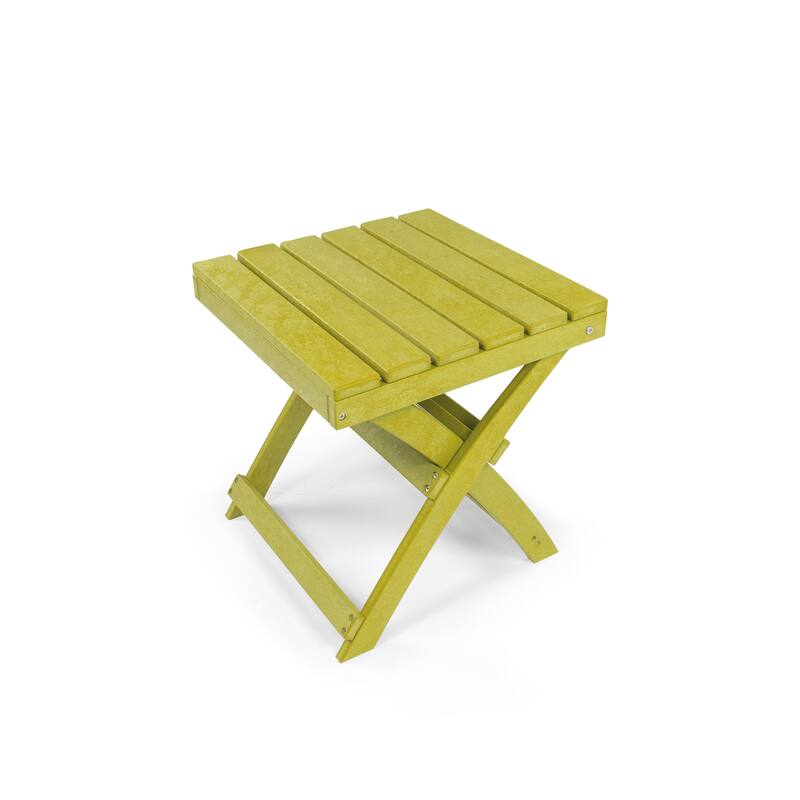 Versailles Quick Assembly All-Weather Outdoor Folding Patio Chair and Table Set - 3-piece