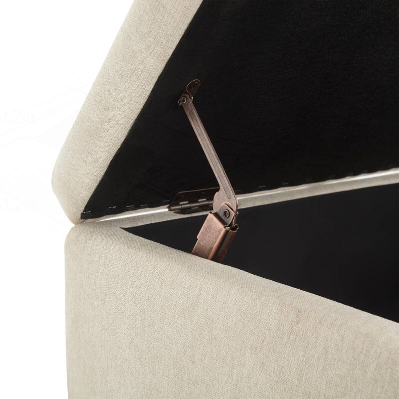 Versatile Mid-century Modern Storage Ottoman for Various Rooms and Purposes