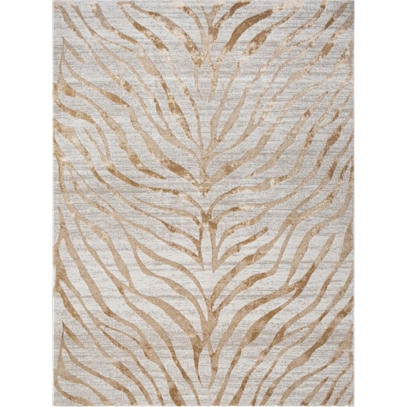 Elegance GC_CNC6007 Gold Area Rug - 2'7 x 7'3