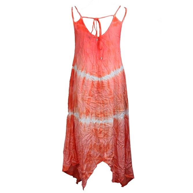 coral and white dress
