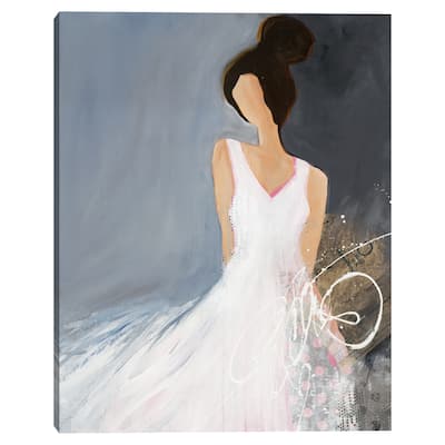 Lady with Big Bun by Ruth Fromstein Canvas Art Print