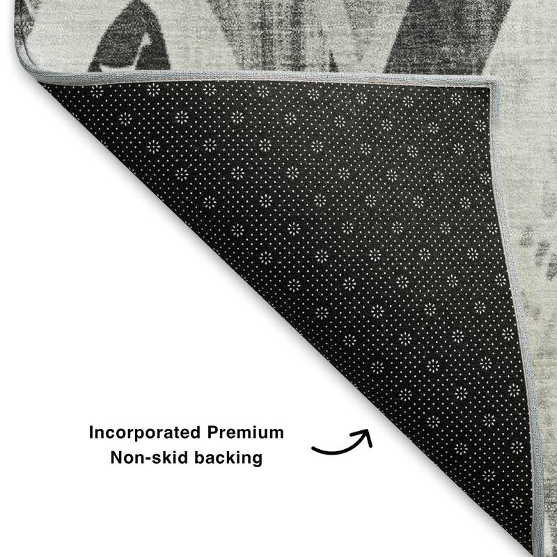 Premium Washable Super Soft Modern Diamonds Mayfield Rug