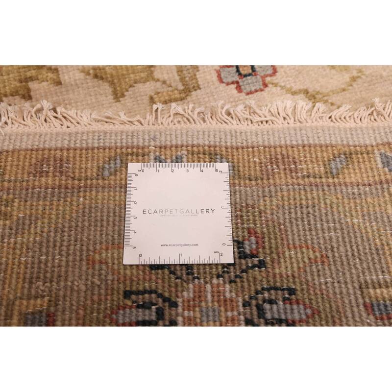 ECARPETGALLERY Hand-knotted Jules Serapi Ivory Wool Rug - 5'0 x 7'10