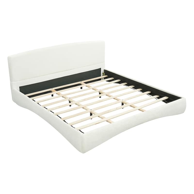 Christopher Knight Home - Lunera Modern Upholstered Bed with Smart Ambient Lighting