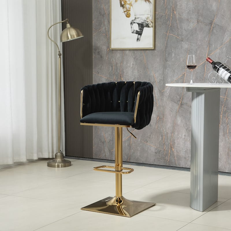 Vintage Bar Stools 2PC /SET - Black