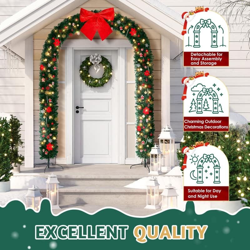 Christmas Artificial Tree Archway Decoration - Green