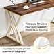 preview thumbnail 9 of 28, 55" Heavy Duty Computer Desk, Office Desk