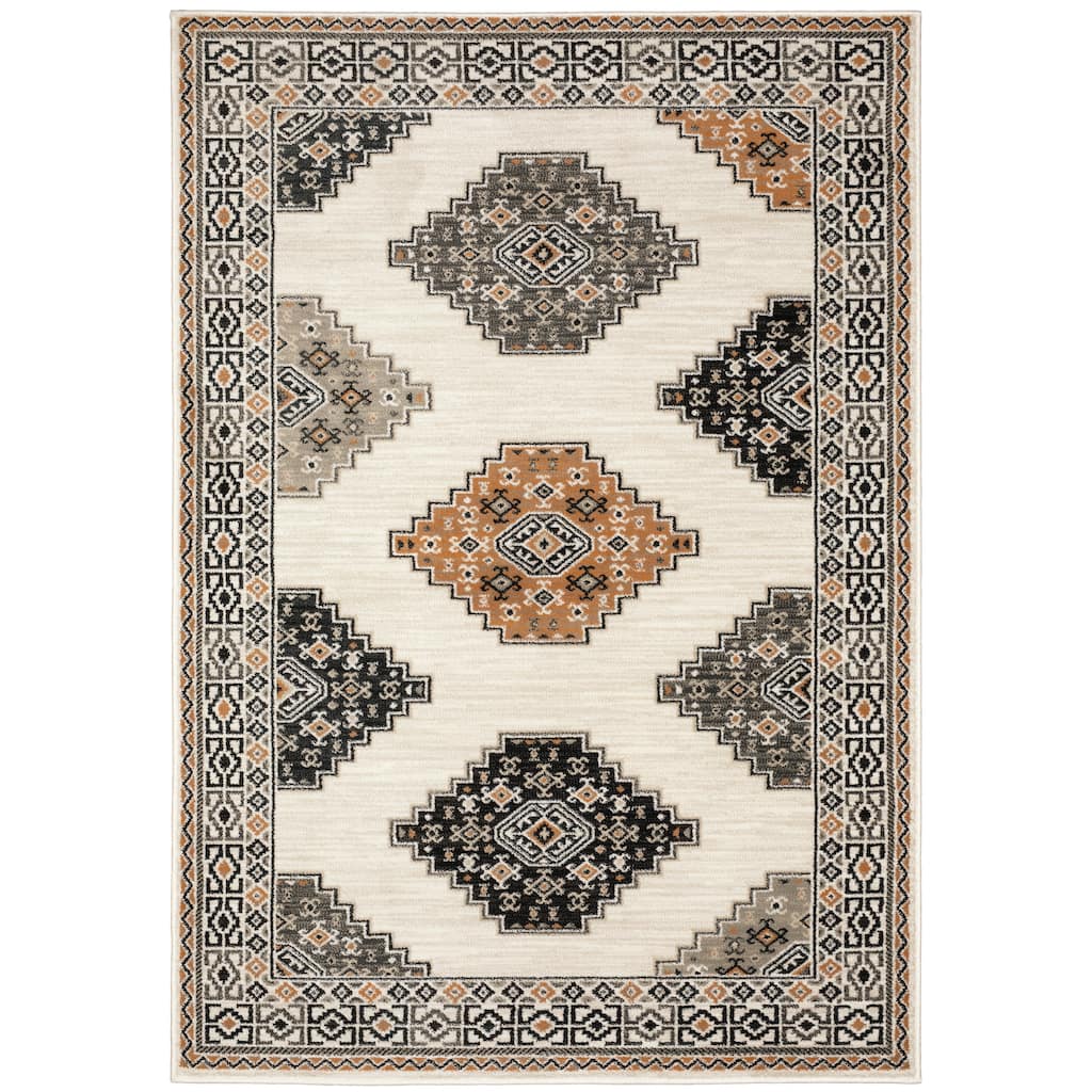 Douai Ivory Various Colors Southwest Lodge Casual Area Rug