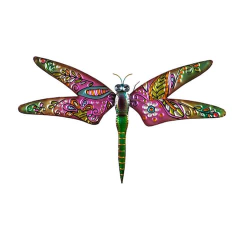 Boho Dragonfly, Pink/Green