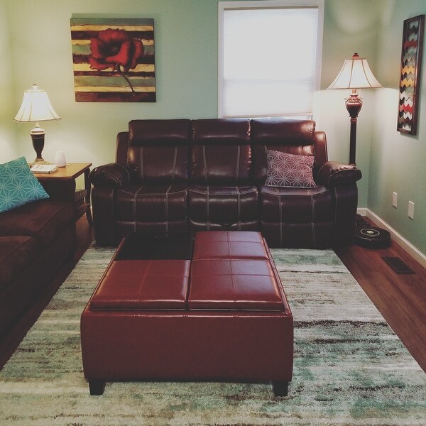 Top Product Reviews For Coaster Company Brown Leather Motion Sofa