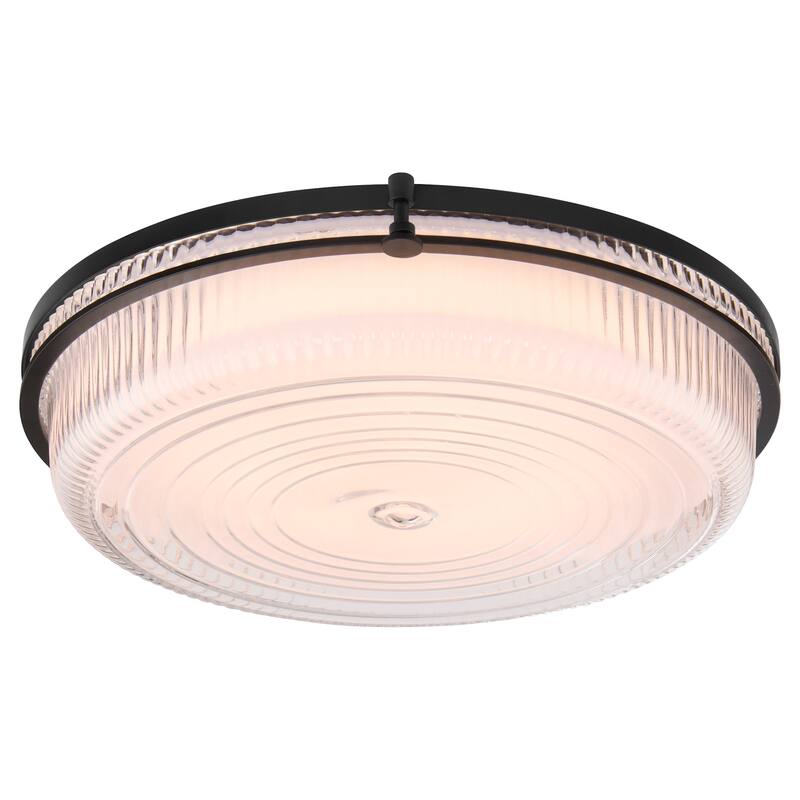 Quorum International 368-18 Emory 18" Wide LED Flush Mount Drum
