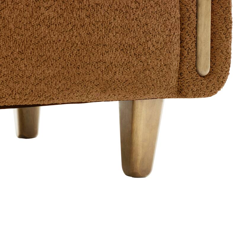 Christopher Knight Home - Soft Upholstered 78.7" 3-Seater Sofa with Rubberwood Legs