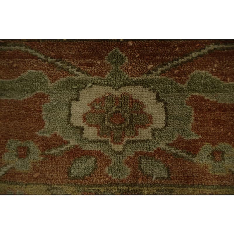 Hand Knotted Oriental 100% Wool Carpet Traditional Floral Beige & Ivories Peshawar Area Rug - 8' 6'' X 5' 11''