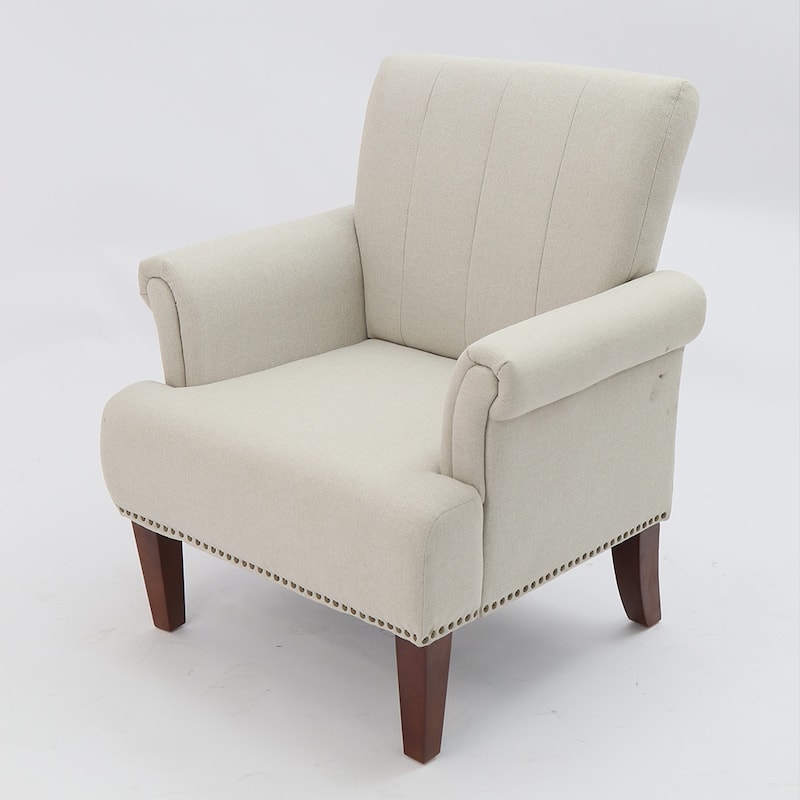 Traditional Nailhead Trim Arm Chair