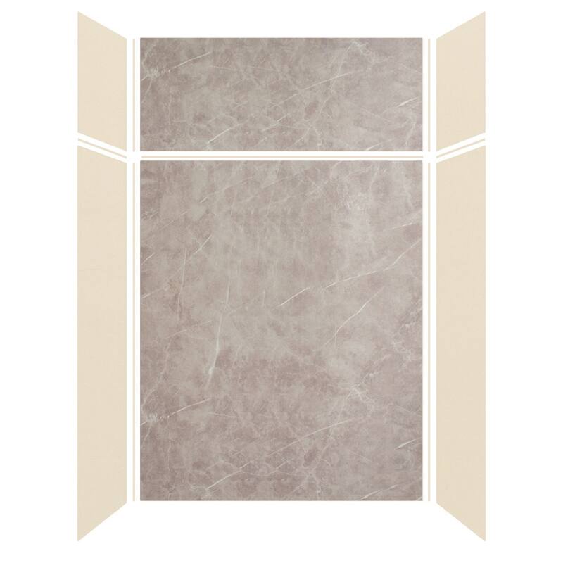 Transolid Expressions 60-in X 32-in X 96-in Glue to Wall Shower Kit - 32" x 60" x 96" - 32" x 60" x 96"