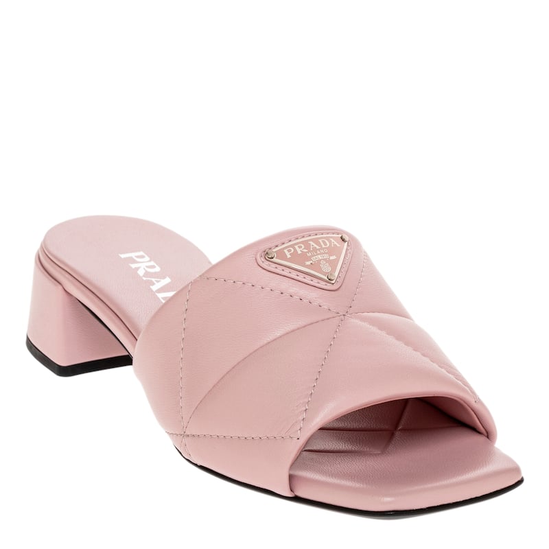 Prada Quilted Leather Slides - 36 EU