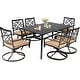 preview thumbnail 2 of 14, Outdoor 5/7-piece Patio Metal Dining Set