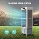 preview thumbnail 10 of 9, Commercial Portable Evaporative 3-in-1 Cooling Fan Double Tower Oscillating Fan With 9.3 Gal Water Tank