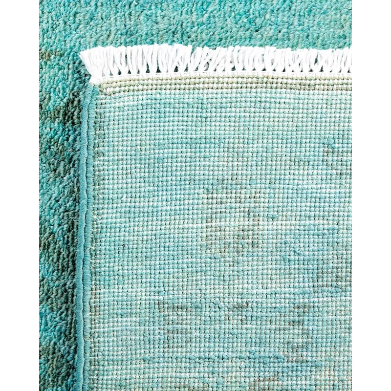 Contemporary Overdyed Wool Hand Knotted Area Rug - 3' 1" x 5' 1"