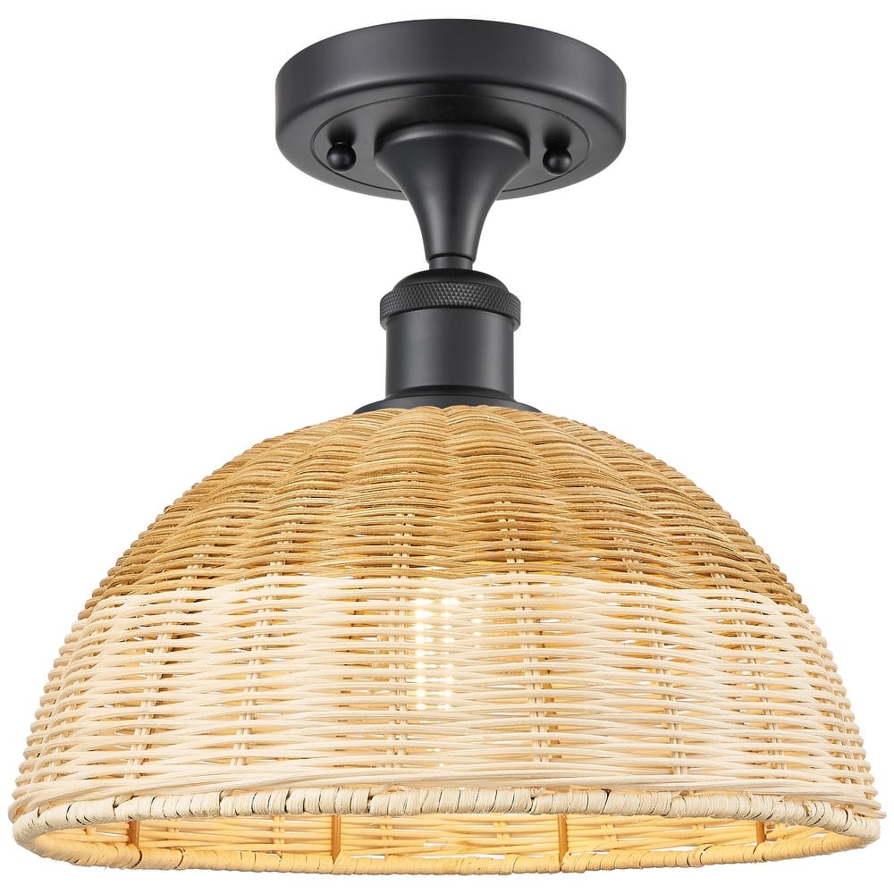 Innovations Lighting Endless Possibilities Ballston - Bristol Natural II - 1 Light 12" Semi-Flush Mount