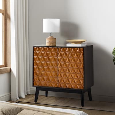 Jakob Modern 2-Solid Door Accent Storage Cabinet Sideboard with Adjustable Shelf by HULALA HOME