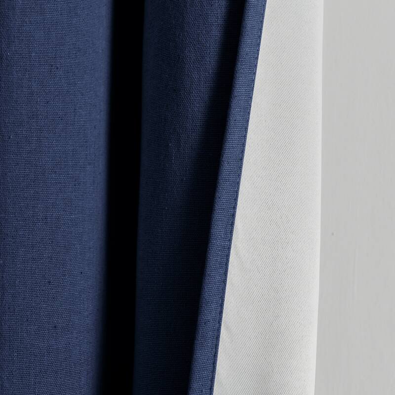 Lush Decor Insulated Grommet Blackout Linen Window Curtain Panel Single