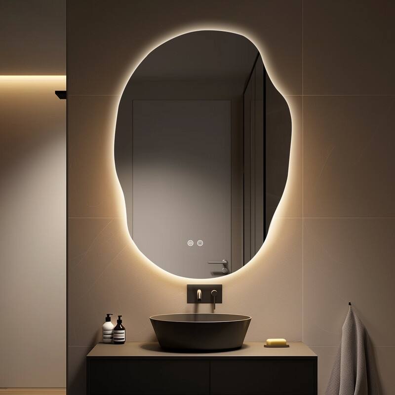 Wallbeyond 3-Tone Modern Style Frameless Rectangular LED Wall Mirror