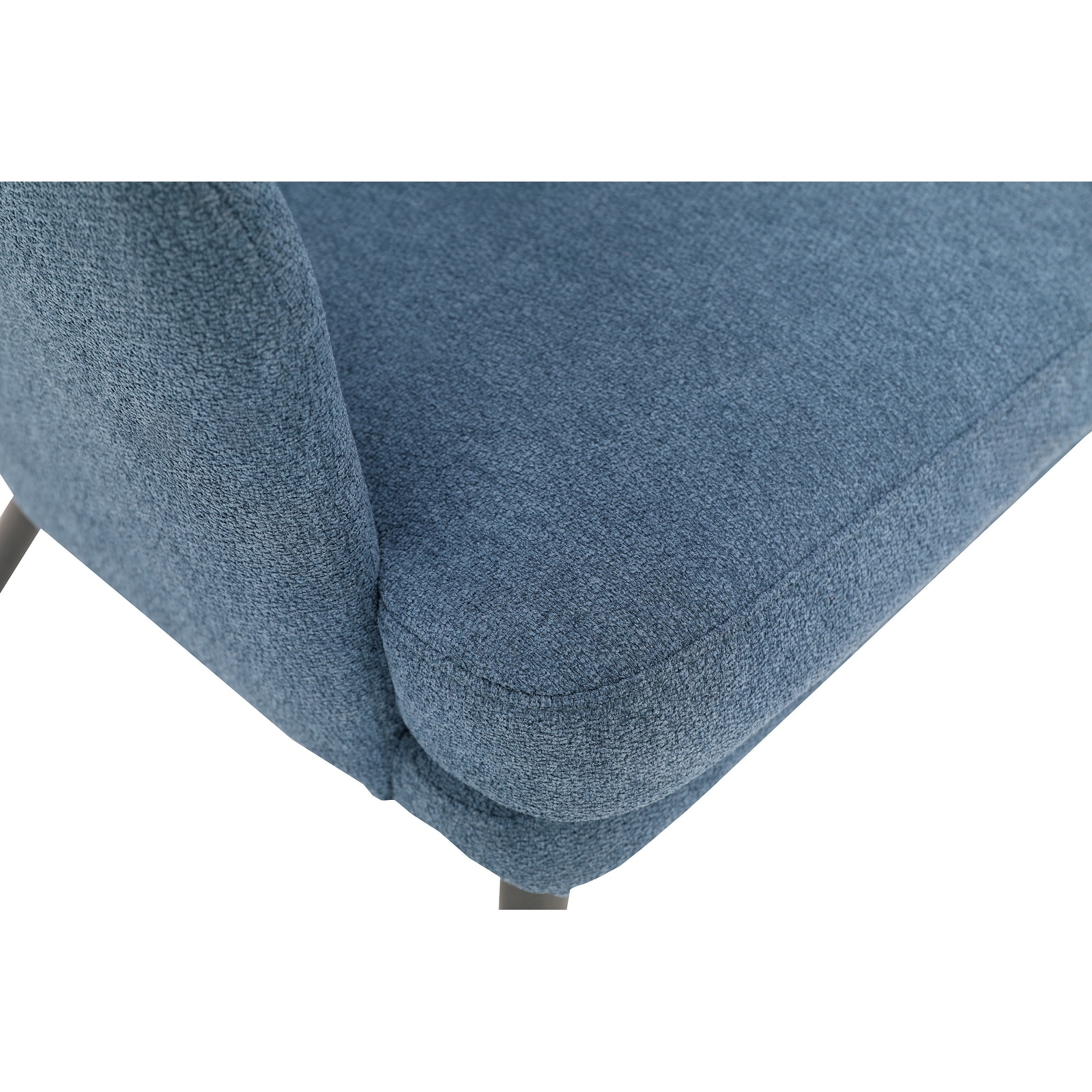 Jenson Accent Chair with Fabric and Grey Legs - Picture 14 of 15