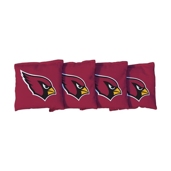 slide 2 of 3, Arizona Cardinals NFL Red Cornhole Bags All-Weather Resin Filled