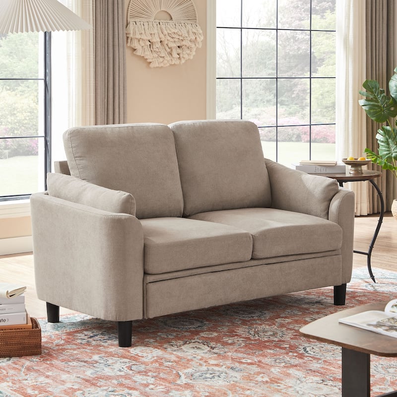 59.06" Loveseat Sofa with Soft Handrest